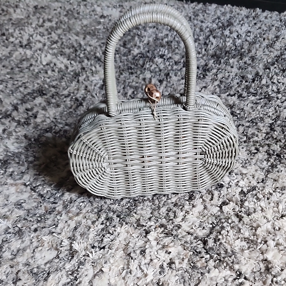 Hype Gray Woven 9×5 mini Bag.